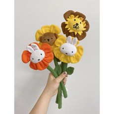 미피 얼굴 봉제 꽃 인형 꽃다발, 미피옐로우