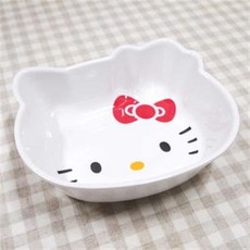 Sanrio 凱蒂貓美耐皿餐盤 點心碗 零食碗 卡通碗 防摔碗, 1個, 沙拉碗