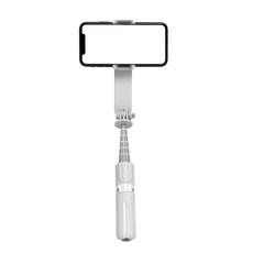 L09旋轉單軸穩定器 台灣NCC認證 藍芽自拍棒 補光燈 自拍桿 自拍神器三腳架, 白色, 1個