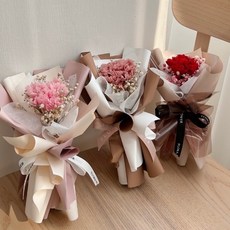FLORA FLOWER 康乃馨乾燥花束, 乾燥粉,花束(無提袋)
