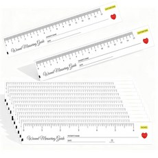 일회용 줄자 상처 측정 도구 눈금자 100개 - 간호사 신체 관리를 위한 15.2cm(6인치)