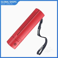 久量LED手電筒小型便攜式強光可充電超長續航學生家用應急燈, 1個, 三檔無極調光配TP-C充電線,爆亮【藍配3500鋰電】+手繩