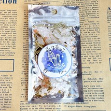 念念不忘能量特調空間淨化鹽：消磁、淨化負能量、轉運避邪、靜心冥想能量鹽沐浴組, 1個, 淨化海鹽-大天使漢尼爾 Haniel