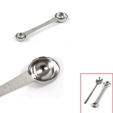 국산 스텐 깊은 계량스푼, 1개