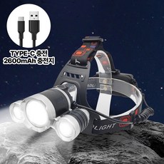 마이데일 고광도 해루질 LED 헤드랜턴 C타입충전 KC인증 배터리포함, 1세트, 블랙
