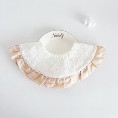 ins韓版寶寶圍嘴嬰兒口水巾新生兒圍兜0-2歲, 韓系花邊菱格, 1個