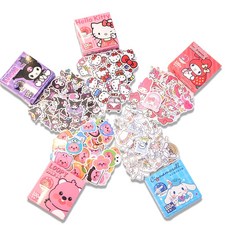 [사은품증정] 100매 산리오 다꾸 스티커 시나모롤 마이멜로디 쿠로미 루피 키티, 키티1팩(100매), 1개