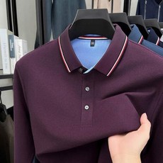 2026男士夏季透氣排汗速乾長袖Polo衫 彈性翻領休閒運動高爾夫球衫 中年上衣