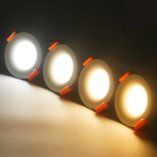 LED COB 다운라이트 75mm(3인치) 12W 커브드 슬림 매립등 루엘 매입등 DC타입, 확산형 75mm(3인치), 주광색(6000K)