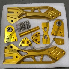 CJ Ebike 微型電動車鏤空平叉搖臂, 1個, Gold 金