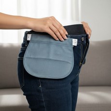 다있쏘몰 임산부 바지 연장벨트 연청색