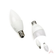 장수 LED 촛대구 E17 5W 하얀색전구 고효율램프 인테리어전구, 상세페이지 기재