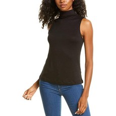 Vince 여성용 민소매 카울 넥 탱크 블랙. 150474