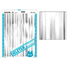 Deleter Screen Tone Jr JR-516 [ 블러 윈드 스피드 레인 패턴] [시트 사이즈 182x253mm (7.16\"x9.96\")] 만화 일러스트레이션 용