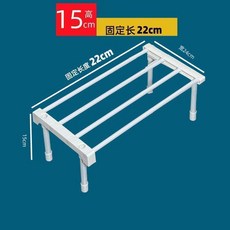 可伸縮分層鞋架置物架 2入組 寬24x高16cm 36-54cm調節, 1個