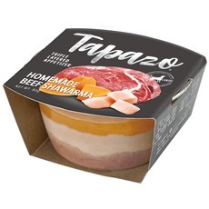 24入組【特百滋 Tapazo】開胃三層杯 犬用 80g 狗罐頭 補水神器 肉控最愛, 1個, 黃金慢燉小牛 犬用 80gx24