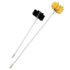 화목난로 연통 청소 도구 장작불 옐로우 세트 청소기 주름관 펜션 공구 외벽 20L, 60cm로드+브러쉬[노란색]