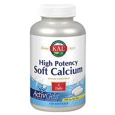 KAL 軟鈣軟膠囊 1200mg, 1個, 120 件