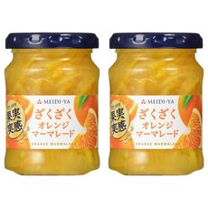 메이지야 과실 실감 서벅서벅 오렌지 마멀레이드 잼, 150g, 2개