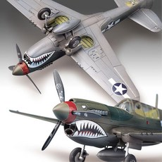 P-40M/N 워호크 전투기 프라모델 피규어 프라모델조립용 어린이날 고등학생, 1개