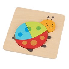 유치원 나무 무당벌레 대형 맞춤퍼즐 집중력교구 알록달록한 양손놀이 매칭놀이 3세, 1개