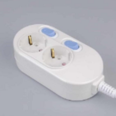 일자형멀티탭 접지 개별스위치 2구멀티탭 사무실멀티탭 침대콘센트 5m 79000EA 1EA, 본상품