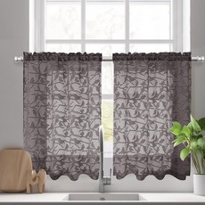 OVZME Anji Clip Voile 시어 커튼 RD 2X42X72 아이보리