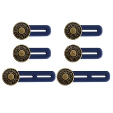 허리확장버튼 청바지 6개 즉각적인 벨트 남성용 확장기 범용 여성 익스텐더, 6PCS Set, 1세트