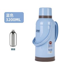 SABAO 保溫熱水瓶 3.2L 長效保溫, 916丨加厚藍 3.2L,外殼丨含瓶塞但不含內膽