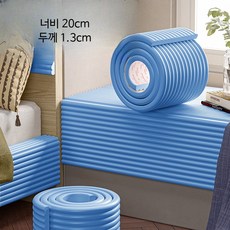 헤드보드 충돌방지 패드 접착식 벽 쿠션 방수 실리콘 마감 보호용 쿠션, 2_블루  너비 20cm/두께 1.3cm 4미터 모유수