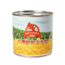 K&K FOODS 紅龍 鮮甜玉米粒, 2kg, 6個