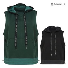 페라어스 여성 레터링스트링 후드 골프조끼 AVF4MI640