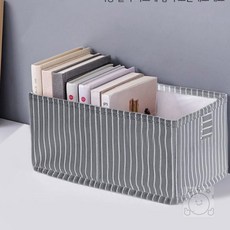 엠마고 수납박스 부직포정리함, 스트라이프