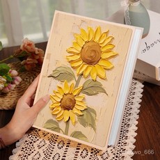 相簿冊 相冊本 拍立得相簿 拍貼機相簿 拍立得相冊 拍立得相本 3x5相簿 4x6相簿 5x7相冊 迴憶相簿本 相本5寸, 【向日葵】C款,全橫版3寸200張