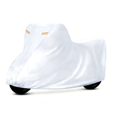 QUANYAN 有鏡套機車罩 防曬耐磨 適用於2.1米以內車型, 銀色