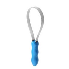 털 제거 반려묘 저자극 슬리커 블루 클리퍼 원터치, 상세페이지 참고, 말/개용 (언더코트 제거 + 탈모 빗)