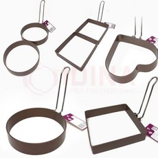 INSAVII 달고나 하트틀 계란 모양 토스트 뽑기 동그라미 쿠키커터 베이킹, 사각계란틀 1구, 1개