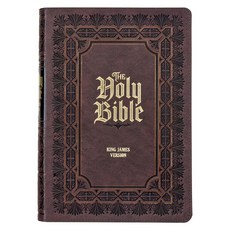 (영문도서) KJV Study Bible Large Print King James Version Holy Bible Thumb Tabs Ribbons Faux Leather... Leather, Christian Art Publishers, English, 9781642725704