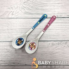 BabyShare MIT台灣製 卡通長柄湯匙 米奇 汪汪隊 兒童餐具 寶寶湯匙 安全餐具, 1個, 10025-汪汪隊2入