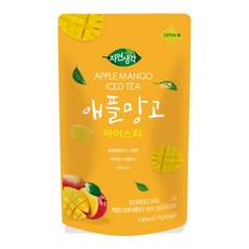 << 8585858 >> 희창 자연생각 애플망고 아이스티 파우치, 190ml, 1개