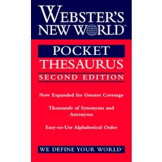 (영문도서) Webster's New World Pocket Thesaurus Second Edition Paperback, Collins Reference, English, 9780544987203
