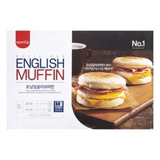 삼립식품 모닝 잉글리쉬 머핀 840g (140g x 6개입) / 냉동 샌드위치 홈카페, 140g, 6개