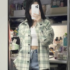 賣場優選童裝 女童襯衫 韓版女大童外套長袖格子襯衫2025新款春秋多巴胺穿搭學生版襯衣潮