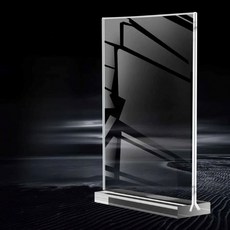 A5 스탠드형 Y자 아크릴꽂이 POP 안내 메뉴판, 아크릴