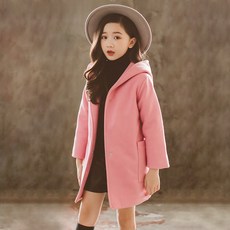 베비포 초등생 간절기 후드 모직코트 MO22