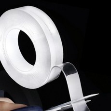 실리콘 투명 양면테이프 만능 초강력 접착 아크릴 차량용 욕실 세척가능