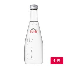 에비앙 천연 광천수, 330ml, 4개