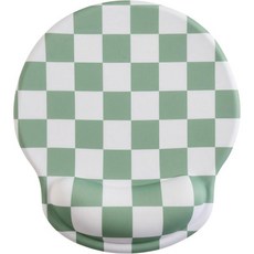 베이지 카키 체크 무늬 마우스 패드 젤 손목 받침대 포함 지지대 여성용 인체공학적 책상 액세서리 사무실 노트북 게임 장식 귀여운 미적 디자인 1899214, Sage