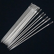 手縫針 家用大眼針 老人針 縫衣針 傳統手工針, 1個, 大眼針6.6厘米,1根+針筒+紉針器+釘針