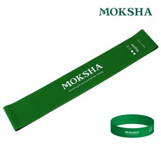 모크샤 루프밴드 스쿼트 힙업밴드, 그린(레벨2), 1개